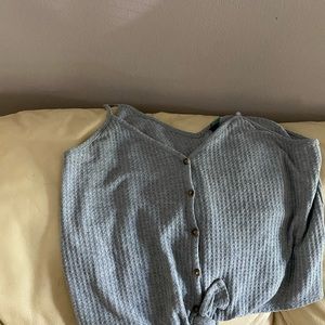 Crop top with tie in front